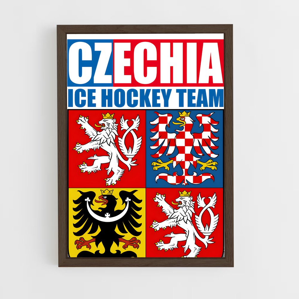 Poster Fierté Tchèque – affiche Hockey sur glace (vue 5)
